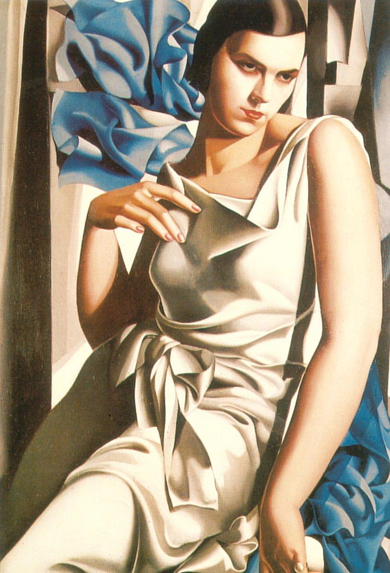 portrait de mme m 1932 contemporain Tamara de Lempicka Peintures à l'huile
